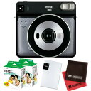 (フィルム40枚&アルバム&クロス付)フジフイルム チェキスクエア instax SQUARE SQ6 グラファイトグレー (SQ-6/ましかくチェキ/真四角チェキ)