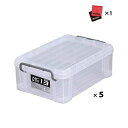 (5点セット) (収納ケース)アステージ STボックス #13 クリア W約29.5×D約44.3×H約15.9cm ST13CR 1469 (8286714)+HSオリジナルクロス (ラッピング不可)