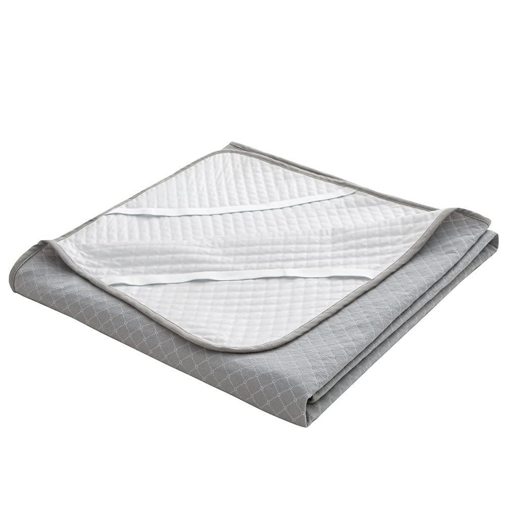 防水シーツ セミダブル 綿100% 敷きパッド 吸湿通気 蒸れない 防水パッド オールシーズン 四隅ゴムバンド おねしょシーツ 柔らかい 音立たない 看護シーツ 毛玉なし 洗える 速乾 抗菌防臭 (120*200cm, グレー)