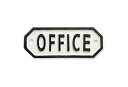サインプレート OFFICE ホワイト【ポッシュリビング】【63579】