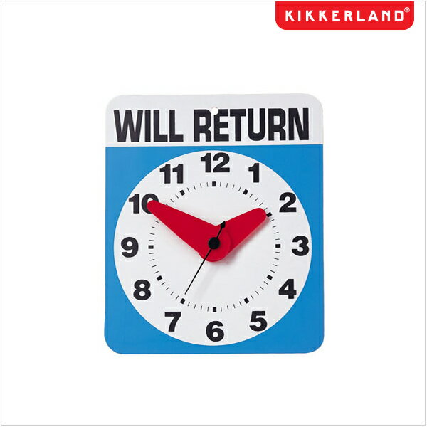 KIKKERLAND キッカーランド WILL RETURN ウィルリターン クロック 壁掛け時計 売れ筋！