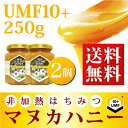 【エントリーで全品7倍】 マヌカハニー UMF 10+ 250g (MGO 263~513相当)【2個セット】 非加熱 の 100%純粋 生マヌカ はちみつ ハチミツ 蜂蜜【お中元】