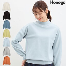 トップス <strong>ニット</strong> 長袖 無地 シンプル 白 黒 アクセントカラー レディース 秋 冬 SALE セール Honeys <strong>ハニーズ</strong> ヒアルロン酸ハイネック