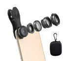 スマホカメラレンズキット 5in1 五つの機能 198度魚眼...