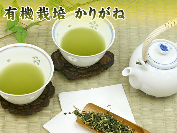 ■【お徳用】【日本茶・かりがね】徳用　有機栽培　茎茶かりがね（250g）　【smtb-kd】送料無料