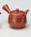 間宮朱泥壷型竹(茶漉し網付)