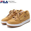 b系 ヒップホップ ストリート系 ファッション メンズ スニーカー 靴 シューズ 【FHE131】 フィラ FILA ローカット T1-MID LUXモデル ブラウン スウェード 本革 シンプル アメカジ ダンス スケート バッシュ スポーツ イタリア ブランド 正規品 ギフト