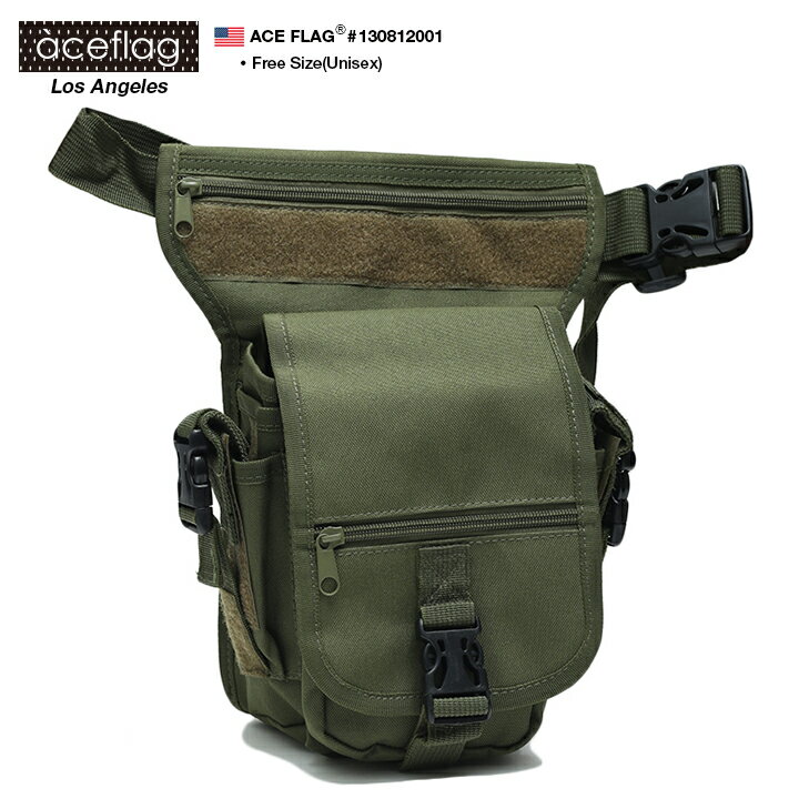 Ψ【まとめ割】【新品】ACE-FLAGエースフラッグ 7色展開 USAアーミー　SWATバッグ SWAT BAG レッグホールドバッグ B系メンズ アウトドア 軍 スワットバック スワットバッグ自転車乗りに大人気！バック【ラストスパートmens】