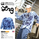 エルアールジー LRG ロンT 【L171016】 メンズ レディース Tシャツ 長袖 かっこいい おしゃれ 袖プリント 英字 タイダイ染め ビッグシルエット 青 M L XL 2L LL 2XL 3L XXL 3XL 4L XXXL 大きいサイズ b系 ヒップホップ ストリート系 ファッション ブランド 服【楽ギフ_包装】