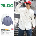 【送料無料】b系 ヒップホップ ストリート系 ファッション 服 メンズ レディース 長袖シャツ 【J172032】 エルアールジー LRG ネイティブ柄 ウォッシュド加工 刺繍 アメカジ ブランド USAモデル 白 紺 M L XL 2L LL 大きいサイズ 正規品 【楽ギフ_包装】