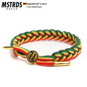b系 ヒップホップ ストリート系 ファッション メンズ レディース ブレスレット 【10472】≪TUBEBLET RASTA≫ マスターディスMASTER DIS シューレース 靴紐 編み込み ブレス ゴールド メタル パーツ付き ラスタ柄 エチオピア 正規品 02P03Dec16【楽ギフ_包装】