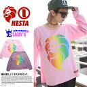 b系 ヒップホップ ストリート系 ファッション レディース ロンT 【EOLS1102F】 NESTA BRAND ネスタブランド EMPRESS by NESTA オフショルダー アシンメトリー 長袖 ブランドロゴ グラデーション ライオントレードマーク Fサイズ 正規品 02P03Dec16【楽ギフ_包装】
