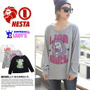 b系 ヒップホップ ストリート系 ファッション レディース ロンT 【EOLS1303H】≪ROAR GIRL TEE≫ NESTA BRAND ネスタブランド EMPRESS by NESTA オフショルダー アシンメトリー 長袖 英字 ブランドロゴ タギング ライオン Fサイズ 正規品 02P03Dec16【楽ギフ_包装】