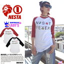 b系 ヒップホップ ストリート系 ファッション レディース ロンT 【ERG1302F】≪NST FEVER≫ NESTA BRAND ネスタブランド EMPRESS by NESTA 丸首 ラグランスリーブ 七分丈袖 ライオンごレートマーク S M 正規品 02P03Dec16【楽ギフ_包装】