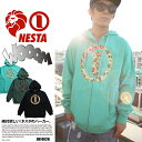 b系 ヒップホップ ストリート系 ファッション 服 メンズ レディース パーカー 【ZH1402H】NESTA BRAND ネスタブランド 長袖 フード フーディー ZIPUP ジップアップ ピースマーク ロゴ ハイビスカス 英字 S M L XL 大きいサイズ 正規品 02P03Dec16【楽ギフ_包装】
