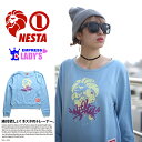 b系 ヒップホップ ストリート系 ファッション 服 レディース トレーナー 【EOS1102F】≪FREEHAND GIRL BLUE≫ NESTA BRAND ネスタブランド EMPRESS by NESTA 長袖 スウェット ライオン マーク タギング M 正規品 02P03Dec16 ギフト