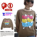 b系 ヒップホップ ストリート系 ファッション 服 レディース トレーナー 【EOS1103H】≪SMOKER EMP KHAKI≫ NESTA BRAND ネスタブランド EMPRESS by NESTA 長袖 スウェット 英字 グラフィティー タギング M 正規品 02P03Dec16【楽ギフ_包装】