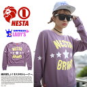 b系 ヒップホップ ストリート系 ファッション レディース トレーナー 【EOS1104F】≪STAR MINE EMP PURPLE≫ NESTA BRAND ネスタブランド EMPRESS by NESTA 長袖 スウェット 星 スター 英字 グラフィティー タギング M 正規品 02P03Dec16【楽ギフ_包装】