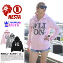 b系 ヒップホップ ストリート系 ファッション レディース パーカー 【EZH1302F】≪LION TM LETTERS EMP≫ NESTA BRAND ネスタブランド LADY'Sライン EMPRESS ライオン 定番ロゴ 総柄文字 フーディー S M 正規品 02P03Dec16【楽ギフ_包装】