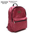 リュック おしゃれ メンズ レディース バッグ B系 ヒップホップ ストリート系 ファッション バックパック 【R7H-ZR】 リーズン REASON BAG デイパック シンプル アメカジ 通勤 通学 アウトドア ジム ダンス スケート バーガンディー 男女兼用 正規品 ギフト