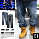 b系 ヒップホップ ストリート系 ファッション メンズ レディース ジーンズ 【R1508J200】ロカウェア ROCAWEAR デニム ジーンズ 太め 無地 シンプル ルーズフィット ストレッチ ウォッシュ 加工 長ズボン ロンパン 大きいサイズ 正規品 02P03Dec16【楽ギフ_包装】