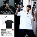 b系 ヒップホップ ストリート系 ファッション 服 メンズ レディース Tシャツ 【RW172T37】 ロカウェア ROCAWEAR 半袖 ティーシャツ 星 アーミー アメカジ スケート M L XL 2L LL 2XL 3L XXL 3XL 4L XXXL 大きいサイズ 正規品 02P03Dec16【楽ギフ_包装】