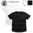 b系 ヒップホップ ストリート系 ファッション 服 メンズ レディース Tシャツ 半袖 【R1701T525】 ロカウェア ROCAWEAR ロングレングス ティーシャツ クルーネック 総柄 ペンキペイント 白 黒 ブランド USAモデル M L XL 2L LL 大きいサイズ 正規品 ギフト
