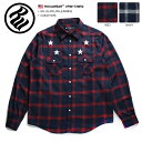【送料無料】b系 ヒップホップ ストリート系 ファッション 服 メンズ レディース 長袖シャツ 【RW173W52】 ロカウェア ROCAWEAR チェックシャツ 赤紺チェック柄 ネルシャツ USAモデル XL 2L LL 2XL 3L XXL 3XL 4L XXXL 大きいサイズ 正規品 ギフト