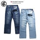 【送料無料】b系 ヒップホップ ストリート系 ファッション 服 メンズ レディース ジーンズ デニム ロングパンツ 【R00J9914E】 ロカウェア ROCAWEAR デニム ジーパン Gパン ワーク 太め ルーズフィット シンプル 刺繍 ロングパンツ 長ズボン USAモデル 正規品【楽ギフ_包装】