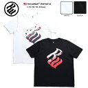ロカウェア ROCAWEAR Tシャツ 半袖 【RW182T12】 定番ロゴ 総柄 星条旗 飛び散りペイント 黒白 ラッパー Jay-Z ジェイジー アメカジ L XL 2L LL 2XL 3L XXL 3XL 4L XXXL b系 ヒップホップ ストリート系 ファッション 服 メンズ 大きいサイズ【楽ギフ_包装】