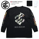 ロカウェア ROCAWEAR ロンT 【RW183T01】 メンズ Tシャツ 長袖 かっこいい おしゃれ 袖プリント ナンバー 名曲 99 PROBLEMS 白黒 L XL 2L LL 2XL 3L XXL 3XL 4L XXXL 大きいサイズ b系 ヒップホップ ストリート系 ファッション ブランド 服 ギフト