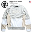 【送料無料】 ロカウェア ROCAWEAR スウェット 【R1708K709】 メンズ レディース トレーナー 長袖 かっこいい 裏起毛 グレー 刺繍 ラッパー M L XL 2L LL 2XL 3L XXL 3XL 4L XXXL 大きいサイズ b系 ヒップホップ ストリート系 ファッション ブランド 服【楽ギフ_包装】