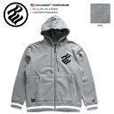 【送料無料】 ロカウェア ROCAWEAR フードパーカー 【RWZH006GM】 メンズ レディース ZIPUP スウェット 長袖 裏起毛 かっこいい 刺繍 グレー リブライン XL 2L LL 2XL 3L XXL 3XL 4L XXXL 大きいサイズ b系 ヒップホップ ストリート系 ファッション ブランド ギフト