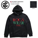 【送料無料】 ロカウェア ROCAWEAR フードパーカー 【RWHD024BLK】 メンズ スウェット 長袖 裏起毛 かっこいい おしゃれ 赤緑ブランドロゴ 刺繍 黒 M L XL 2L LL 2XL 3L XXL 3XL 4L XXXL 大きいサイズ b系 ヒップホップ ストリート系 ファッション ブランド ギフト