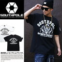 b系 ヒップホップ ストリート系 ファッション 服 メンズ レディース Tシャツ 【11412053】≪アーチロゴプリントTシャツ≫ サウスポール SOUTH POLE エンブレム風 カレッジプリント 半袖 エンブレム マイク M L XL 大きいサイズ 正規品 02P03Dec16【楽ギフ_包装】