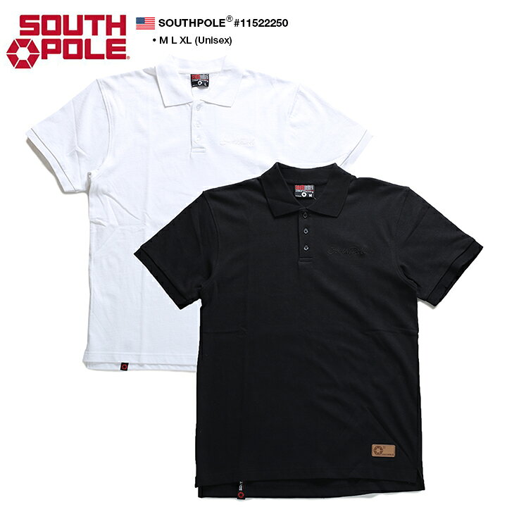 b系 ヒップホップ ストリート系 ファッション メンズ レディース ポロシャツ 【11522250】 サウスポール SOUTH POLE 半袖 天竺編み シンプル ワントーン ブランド ロゴ 刺繍 POLO SHIRTS M L XL 大きいサイズ 正規品 02P03Dec16【楽ギフ_包装】
