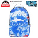 SPRAY GROUND × シャークウィーク バッグ メンズ レディース 春夏秋冬用 青 20リットル スプレーグラウンド リュック バックパック BAG ディスカバリーチャンネル おしゃれ 高機能 大型 大容量 B系 ヒップホップ ストリート系 ファッション ブランド B1573【セール】
