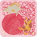 ショッピング毛糸 【5枚セット】 kata kata ふわふわタオル ネコと毛糸 ピンク 70020-109-5P[21]