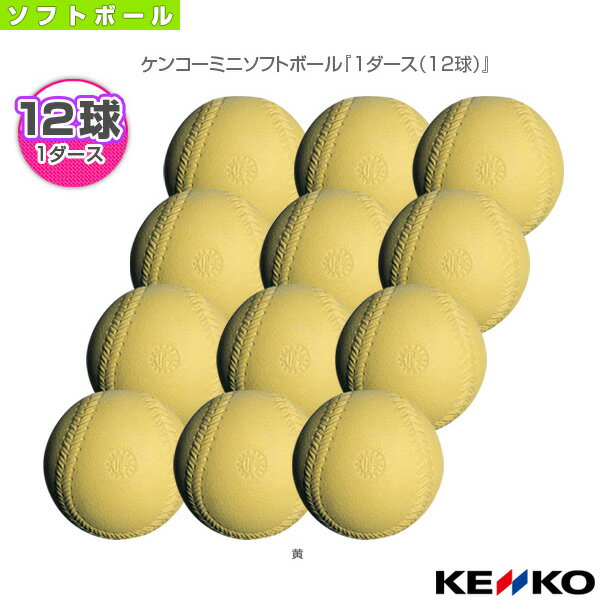 ケンコーミニソフトボール『1ダース（12球）』（J2P）『ソフトボール ボール ケンコー』の画像