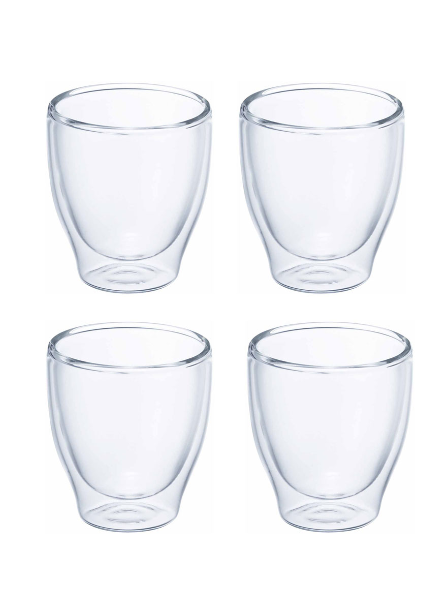 【40％OFF】 イワキ （iwaki） Airグラス 50ml 4個組盃などに良い大きさです。☆☆二重構造で飲み物の温度を保ちます☆☆お得な4個組です♪