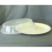 【40%OFF】コレール（CORELLE）レンジカバー付ディナー皿（ジャストホワイト）　箱なし熱に強く、電子レンジで使え便利なカバー付き。