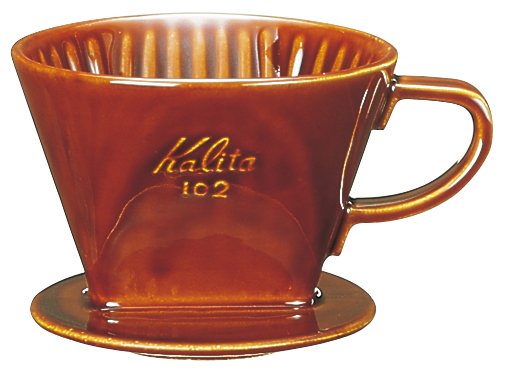 【20%OFF】カリタ（KALITA）陶器製コーヒードリッパー　102 （ブラウン）