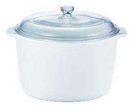 リュミナルク VITRO WHITE ヴィトロホワイトキャセロール 3L 乳白色の可愛い両手鍋です。