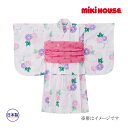 ミキハウス正規販売店/ミキハウス mikihouse あさがお柄浴衣(女児用)(120cm(110cm-120cm))