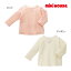 ミキハウス【MIKI HOUSE】ネックレスお花うさこ 襟フリル付き長袖Tシャツ(80cm・90cm)