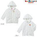 5%OFF //ミキハウス正規販売店/ミキハウス ホットビスケッツ mikihouse イカリ&お花柄パーカー(80cm-120cm)