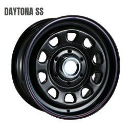 <strong>16インチ</strong> 6H139.7 7J+38 6穴 1本 デイトナSS 200系ハイエース ホイール DAYTONA SS MLJ ブラックred/blueline KY