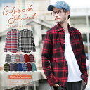 【SALE開催中】※細めのシルエットとなっています※【送料無料】ネルシャツ メンズ チェックシャツ◆ネルチェックシャツ◆長袖 長袖シャツ 赤 起毛 腰巻 秋服 レディース 男女兼用 JOZE ジョゼ メンズファッション