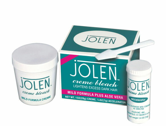 【即納】JOLEN cream bleach(ジョレン　クリームブリーチ) マイルドタイプ　アロエ入り 28g 眉毛用脱色剤（眉ブリーチ）　05P123Aug12日本語の取り扱い説明書付き!