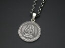 【守護本尊】普賢菩薩ペンダント仏教 干支 彫刻 彫金 銀 シルバー SILVER 950 925 ネックレス バチカン チェーン 父の日 ギフト プレゼント 石留め 名入れ オーダー 原宿 東京 madeinjapan 和風 吉祥 幸運 開運
